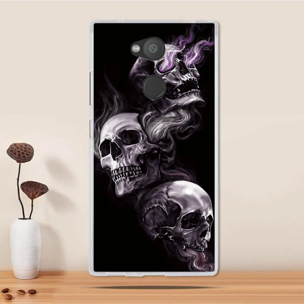 Чехол 5 дюйма для Sony Xperia L2 чехол Мягкий Силиконовый ТПУ 3D задняя крышка чехлы |