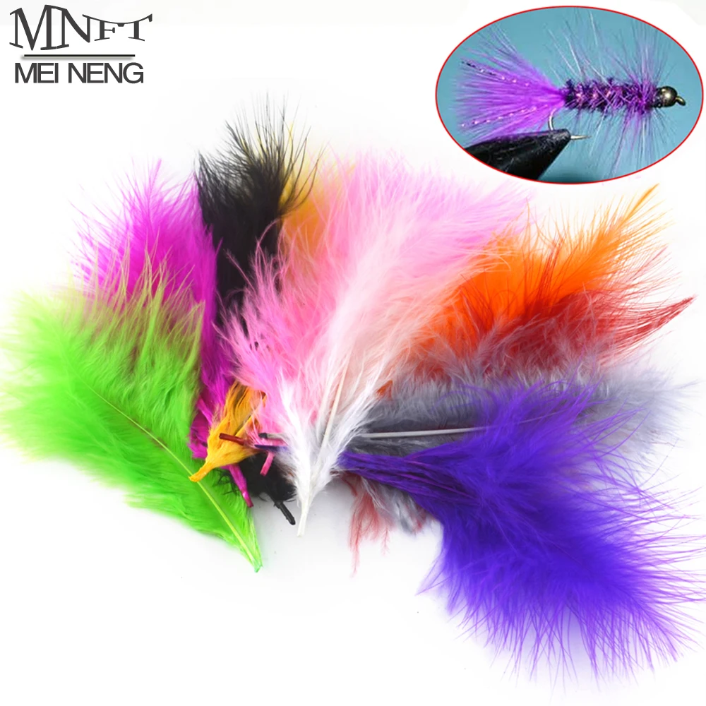 50 шт. разноцветные приманки перья для вязания мушек|turkey feather craft|feather necklacefeather razor |