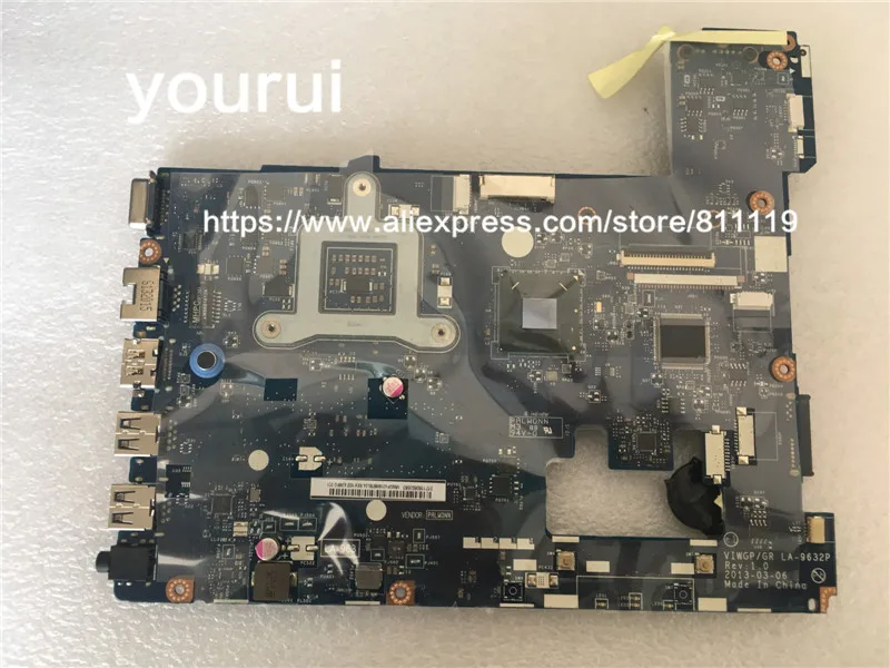 Yourui для Lenovo Original G400 LA-9632P HM76 чипсет материнской платы DDR3 100% полностью