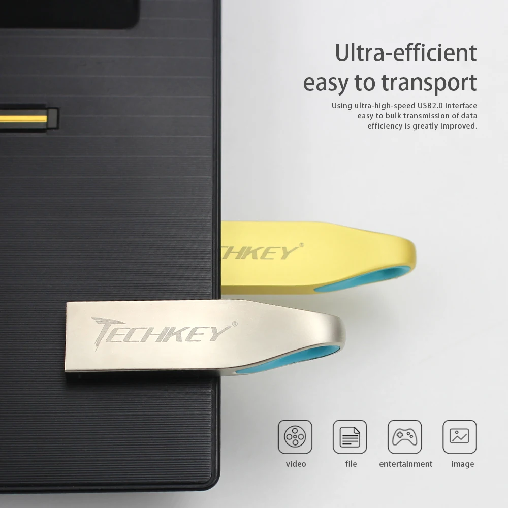 Новый металлический USB флеш-накопитель usb 2 0 32 ГБ 16 8 4g memoria флешка мини подарок