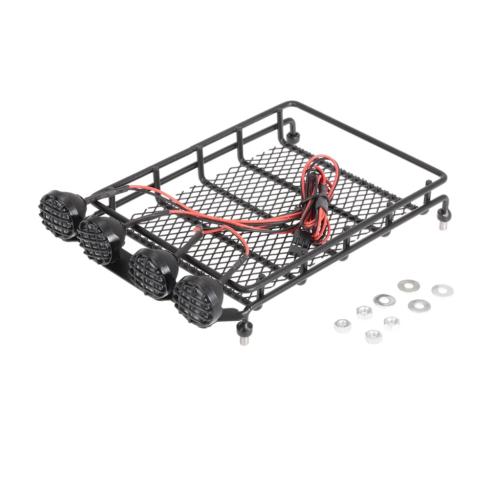 Багажник на крышу багажная переноска и световая планка для 1/10 Monster Truck RC Car Crawler HPI