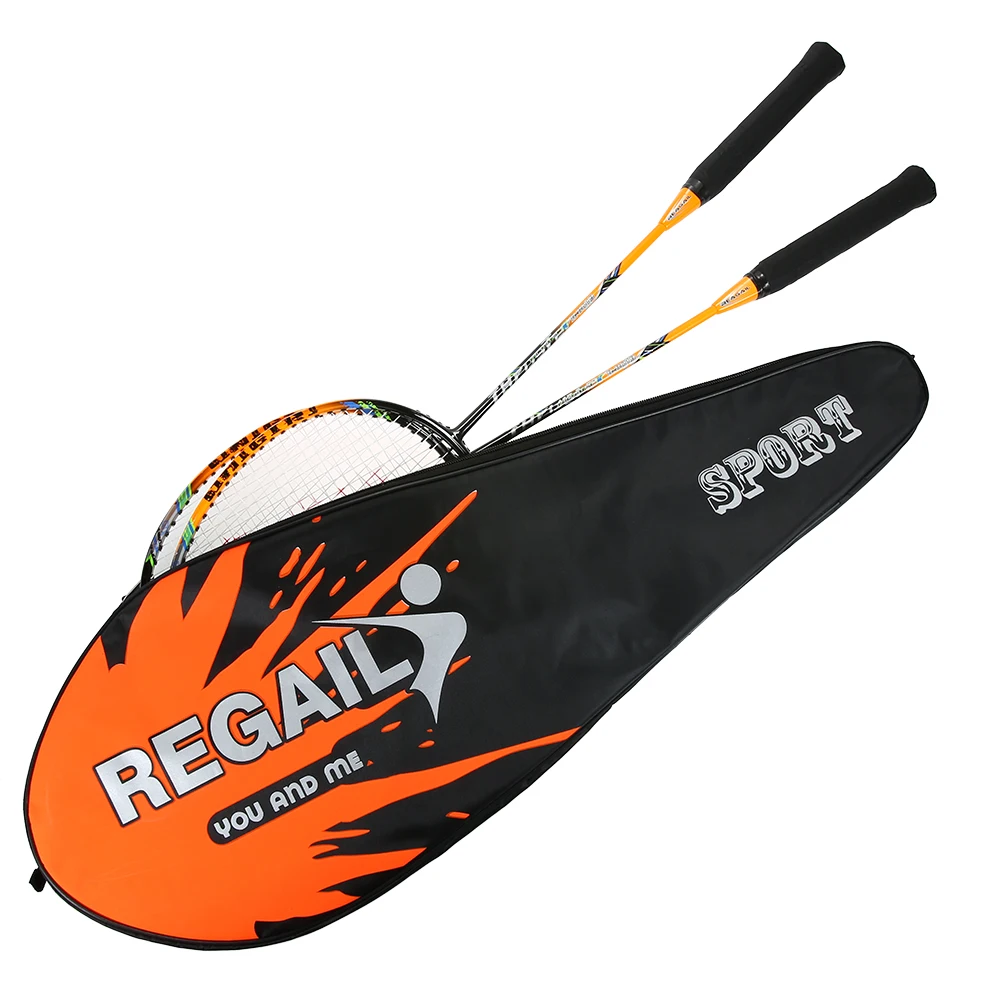 Ракетка для бадминтона REGAIL 88 г 2 игрока Сменный Набор ракетка из углеродного