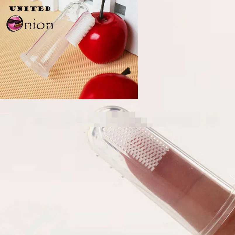 Детская зубная щетка силиконовая для чистки десен|baby finger toothbrush|finger toothbrushteething