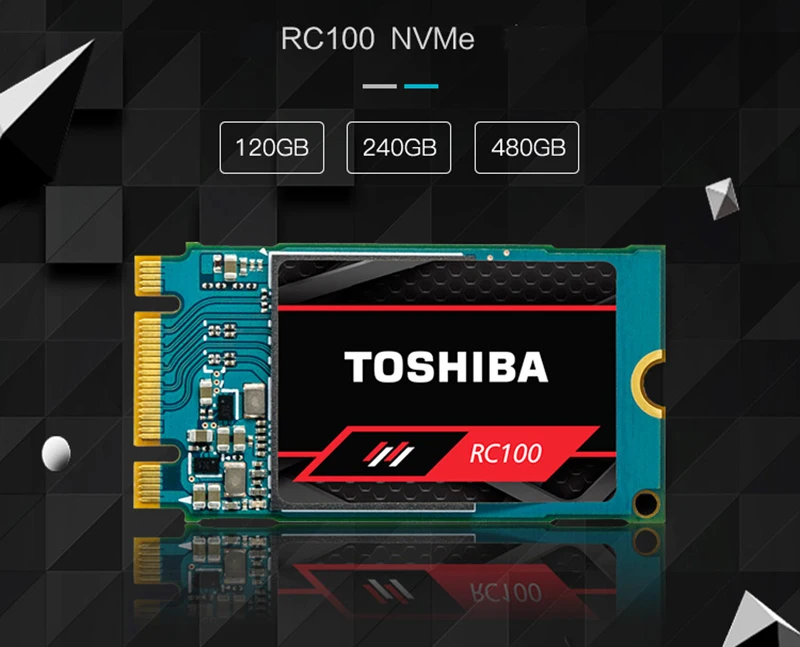 TOSHIBA NVMe 240 ГБ M.2 2242 PCIe 3,0*2 SSD Внутренний твердотельный диск 1600 МБ/с. для ноутбука, настольного компьютера