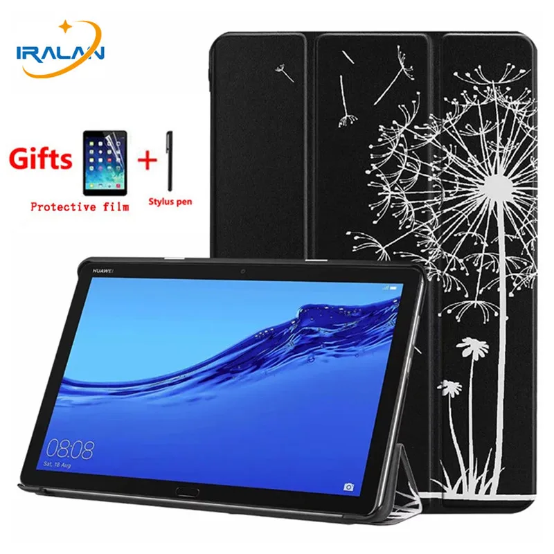 Тонкий чехол подставка из искусственной кожи для Huawei MediaPad M5 Lite 10 BAH2 W09 DL AL09 1 дюймов