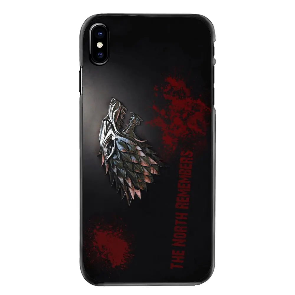 Games of Thrones GOT House Stark Logo Accessories Bag Case For iPhone 4 4S 5 5S 5C SE 6 6S 7 8 Plus X XR XS Max iPod Touch |
