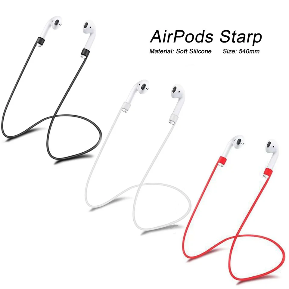 Tendway 7 pcs/set Silicone Case for Apple AirPods Protective Cover Pouch &amp Anti Lost Strap Ear Hooks Earphone wings | Электроника