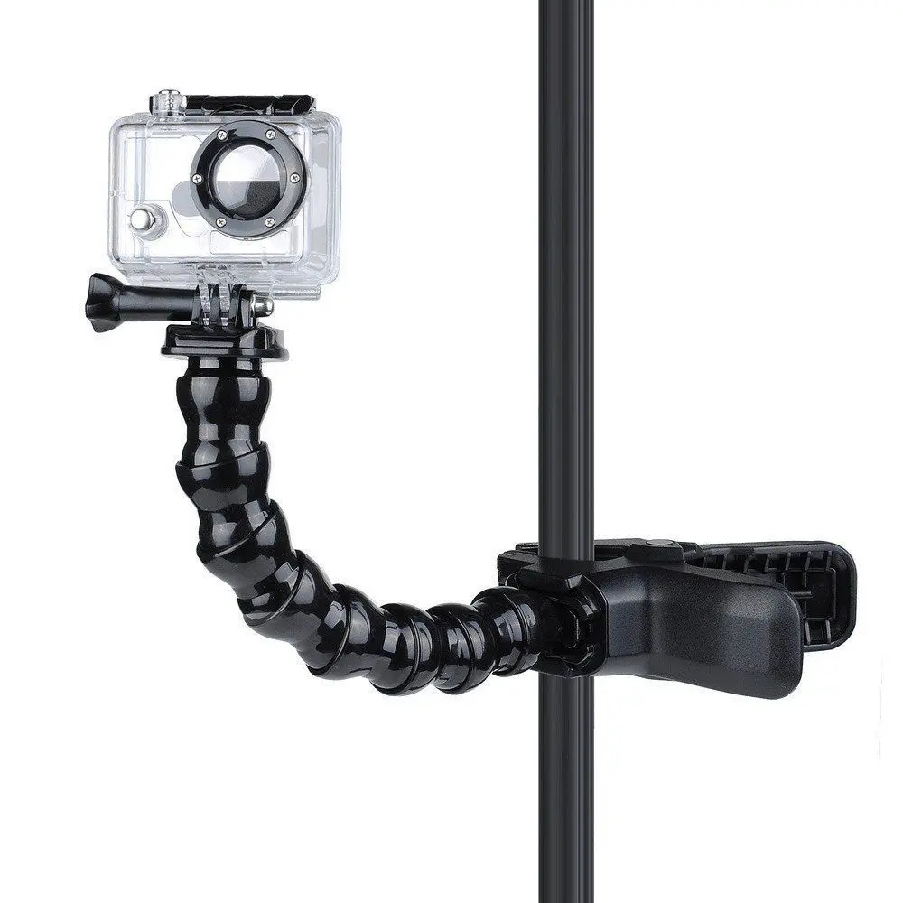 GoPro регулируемые Челюсти Гибкий зажим гибкий Универсальное крепление Go pro