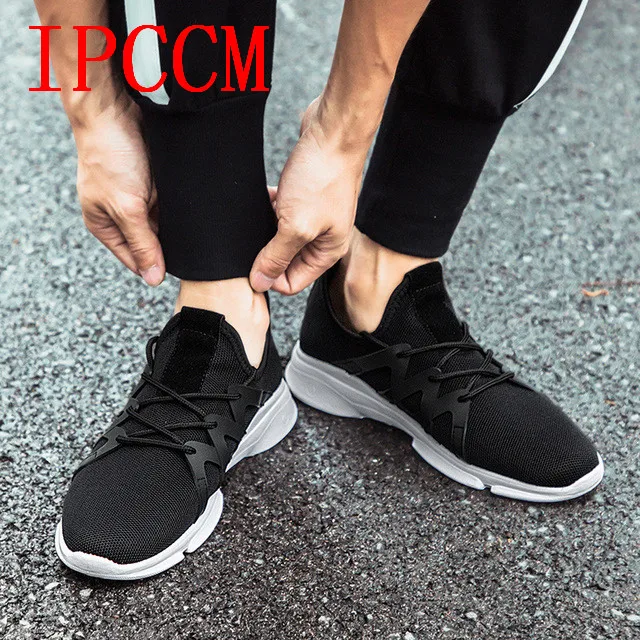 Мужская Спортивная обувь из сетчатой ткани воздухопроницаемая тонкая в