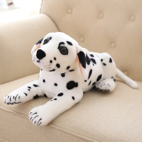 Персональная мультяшная пятнистая Милая Черная собака, бумажная коробка, практичная плюшевая мягкая игрушка