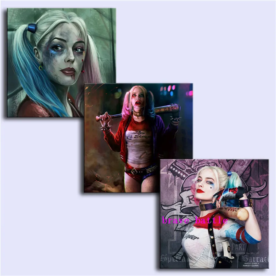 Justice League Harley Quinn-1 3 предмета холст картина принт гостиная домашний декор