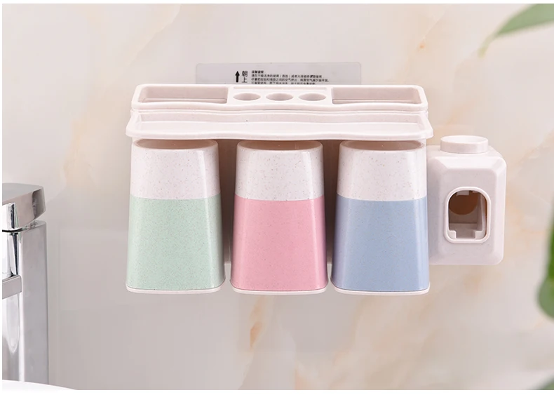 1 шт. набор креативных настенных держателей зубных щеток для ванной комнаты