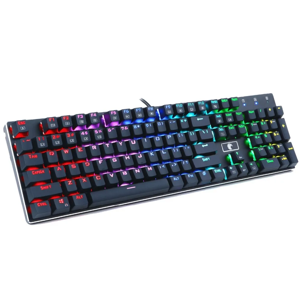 Z 88 Механическая игровая клавиатура красные переключатели RGB с подсветкой