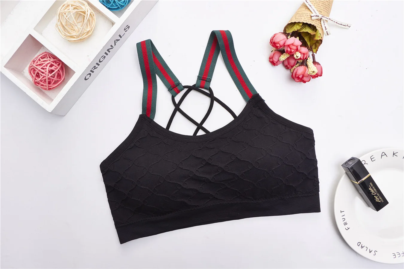 Женский бесшовный бюстгальтер CHRLEISURE привлекательное нижнее белье с Y образными