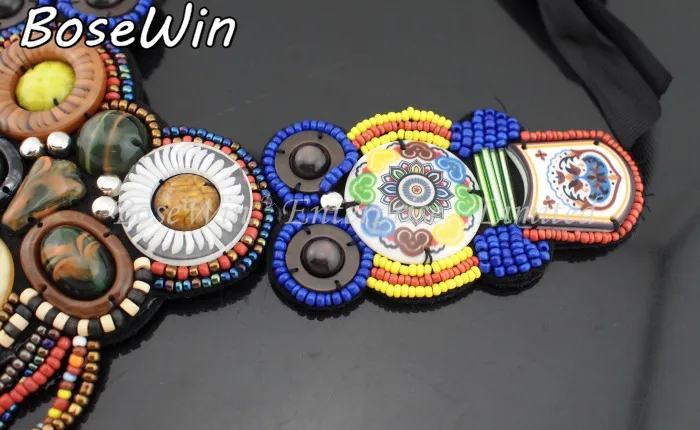 Женское винтажное ожерелье с керамическими бусинами и кисточками|pendant designs for