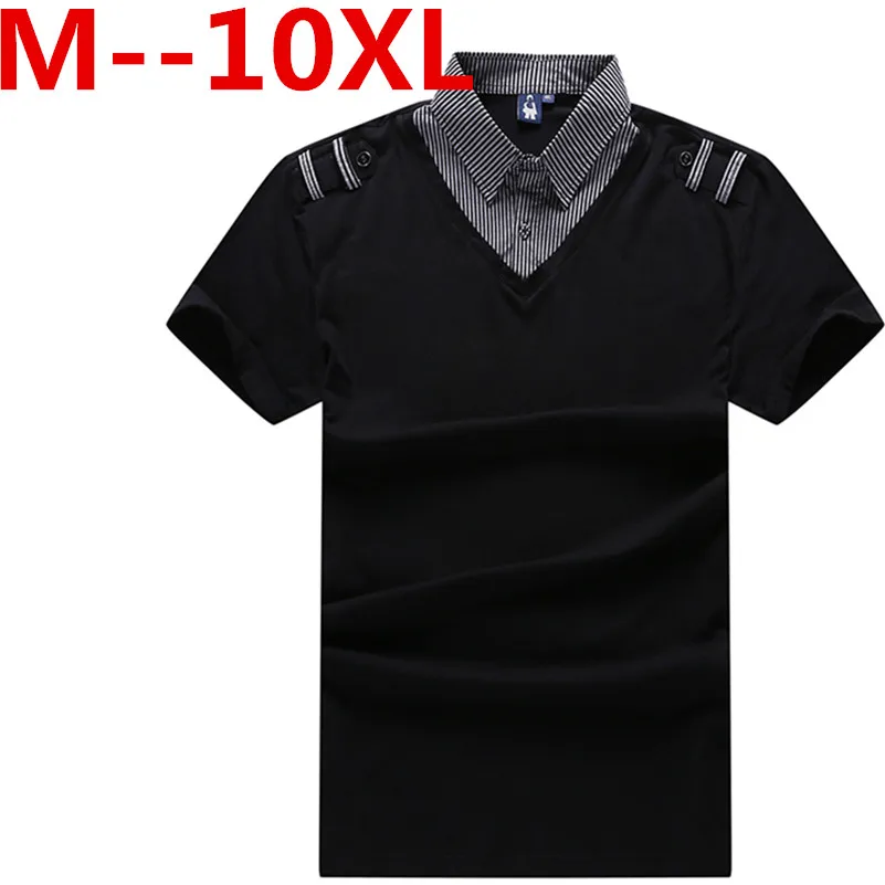 Размера плюс 10XL 8XL 6XL 5XL брендовая Новинка 2018 мужская рубашка поло