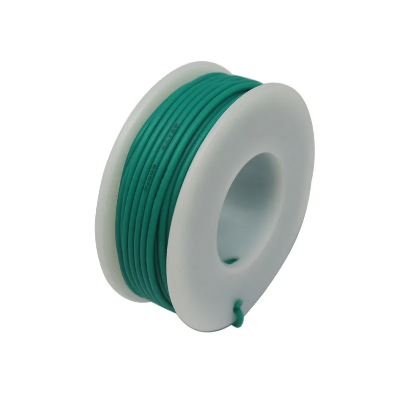 green 10 м 31,8 фута 30AWG силиконовый провод наружный диаметр 0,8 мм луженая медная проволока многожильный провод и кабель DIY - Цвет: green