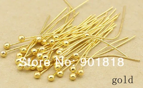 Xinyao 200 шт./лот Длина 20 25 30 40 50 мм Металл шаровой головкой Шпильки для DIY ювелирное головки выводы диаметром 0.5 мм(24 калибра