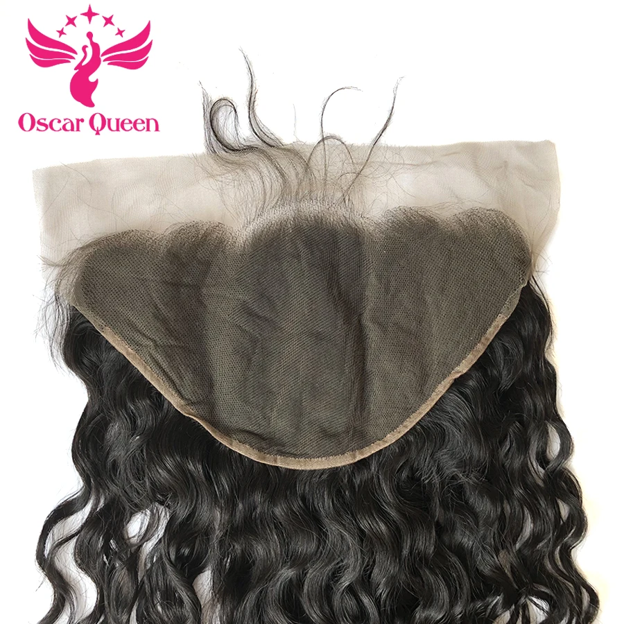 Человеческих волос естественная волна Кружева Фронтальная волосы уха до