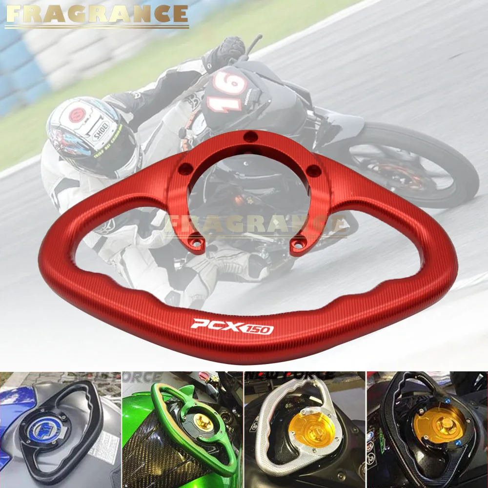 

Motorcycle Passenger Handgrips Hand Grip Tank Grab Bar Handle Armrest For Honda PCX Hornet 600 HORNET900 CBR600 PCX