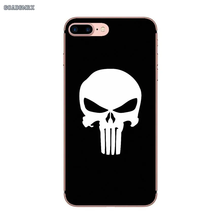 Прозрачные мягкие чехлы для Huawei P Smart P8 P9 P10 Lite Y6 Y7 Y9 Prime Pro 2017 2018 2019 Movie The Punisher Logo |