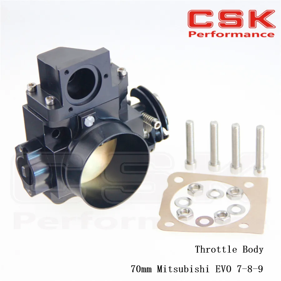70 мм дроссельной заслонки для Mitsubishi EVO7 EVO8 EVO9 4G63 03 07 EVO 7 8 9 черный|70mm throttle body|throttle