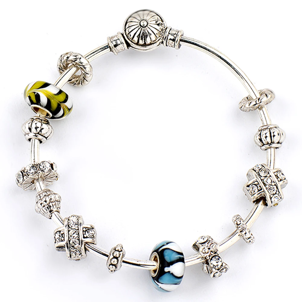 Новое магнитное закрытие морской жизни Подвески стерлингового серебра браслеты