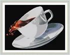 Набор для вышивки крестиком с изображением кофейной чашки, для вышивки крестиком, 18ct, 14ct, 11ct, сумка для рукоделия