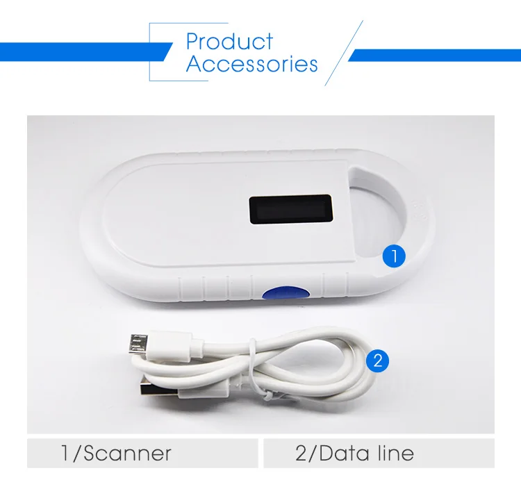 Rfid 134,2 кГц считыватель ISO11784/5 FDX-B rfid сканер для животных шприц животных микрочип инжектор rfid бирка Идентификация животных