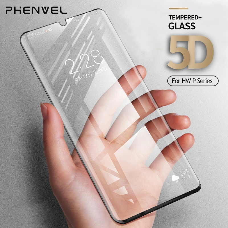 Защита экрана для Huawei P30 Pro олеофобное стекло с защитой от царапин для P30 Lite с полным клеем Защитное стекло
