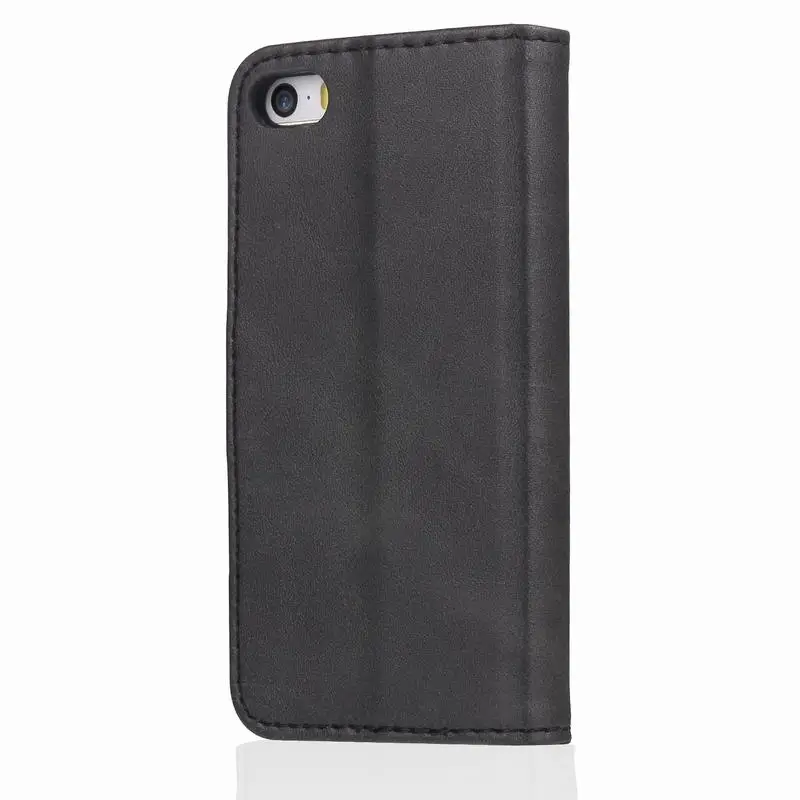 Чехол из искусственной кожи чехол для чехла iPhone 5 S Бумажник откидная крышка iPhone 5 SE чехол Роскошный винтажный дизайн Книга чехол для телефона s с держатель для карт