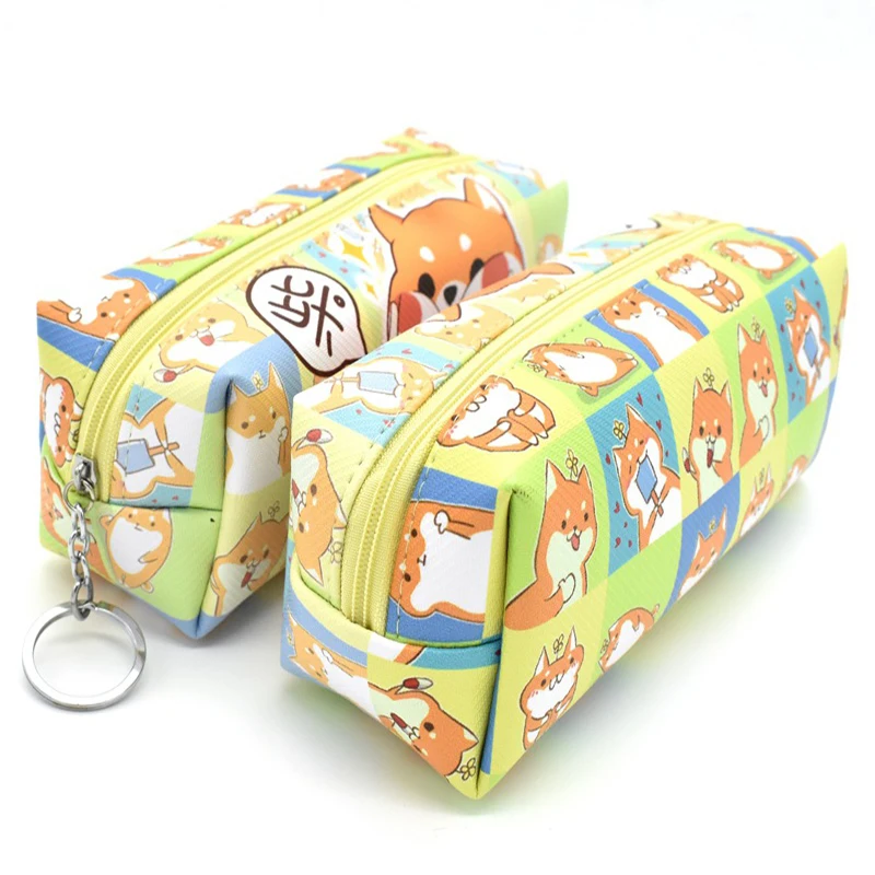 1 шт. милый мультфильм собака пенал из ПУ кавайные канцелярские принадлежности