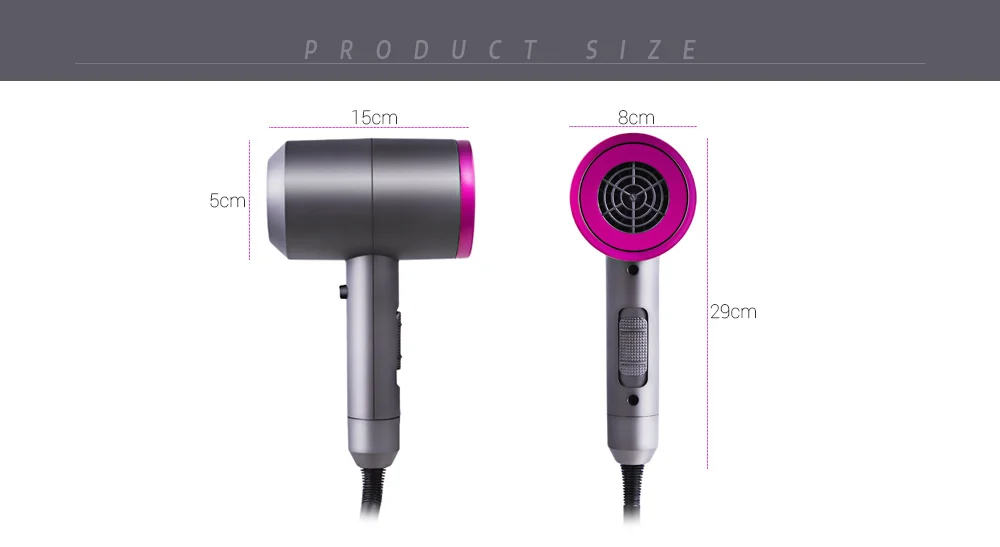 Бытовой фен с отрицательными ионами и постоянной температурой горячим холодным