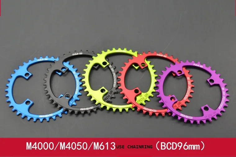 Цепная звезда 96bcd 32T 34 36 с болтами кривошипника узкая широкая одиночная для горных