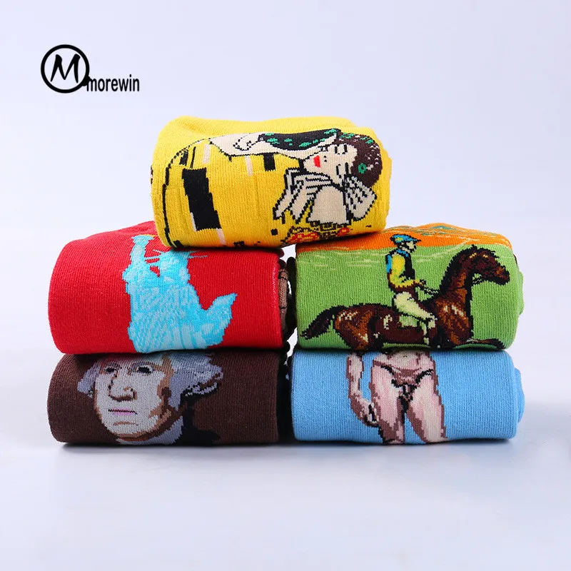 Модные новые дизайнерские носки унисекс для женщин и мужчин с объемным рисунком