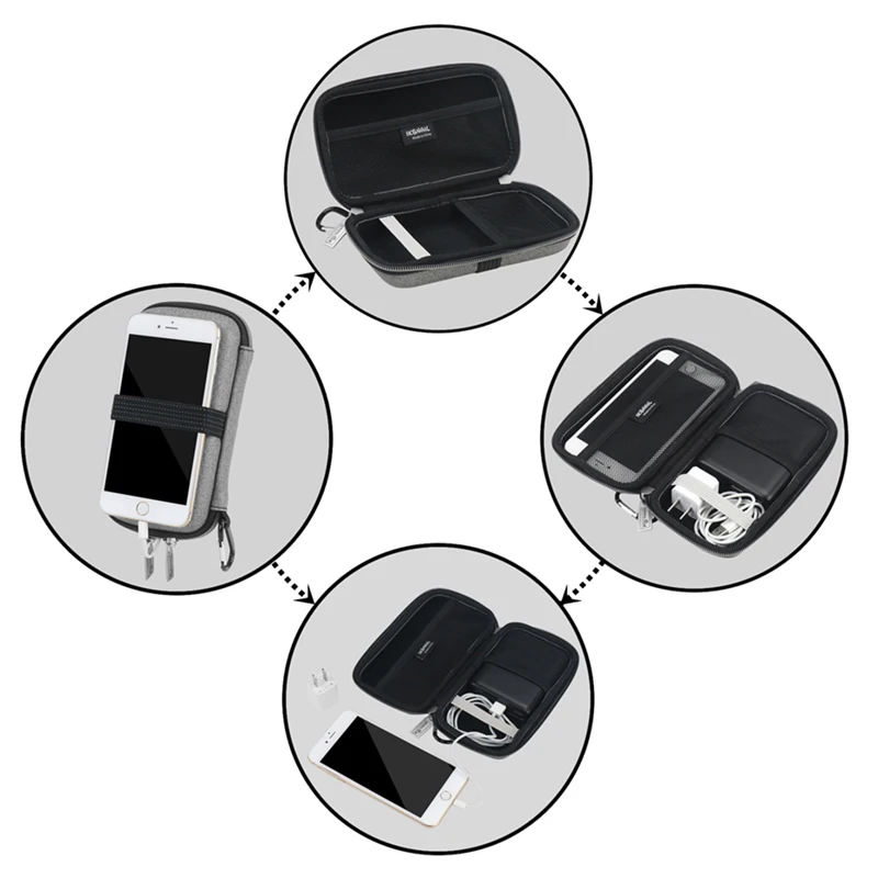 Shellnail Power Bank сумка для хранения электронный органайзер iPhone защитные сумки с usb