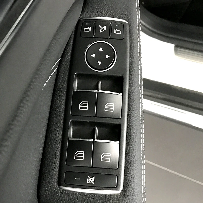 Для Mercedes Benz GLA CLA A B Class X156 C117 W176 W246 наклейки на кнопки дверного подъема ABS