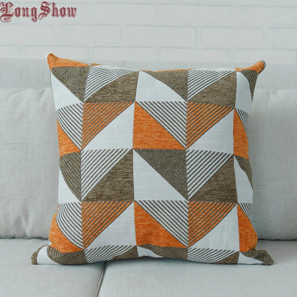 Креативный современный стиль супер толстый жаккардовый чехол из синели 45x45 см