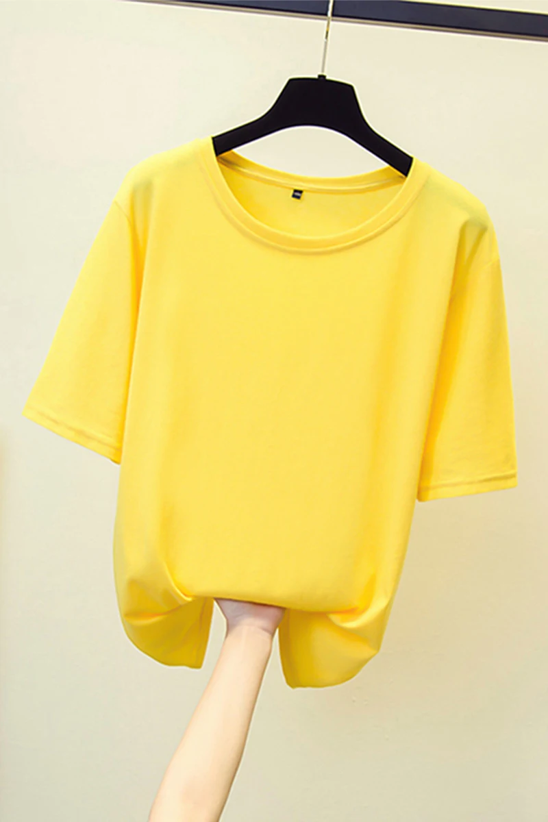 Женские футболки 21 цвет хлопковые женские топы рубашки свободная футболка лето