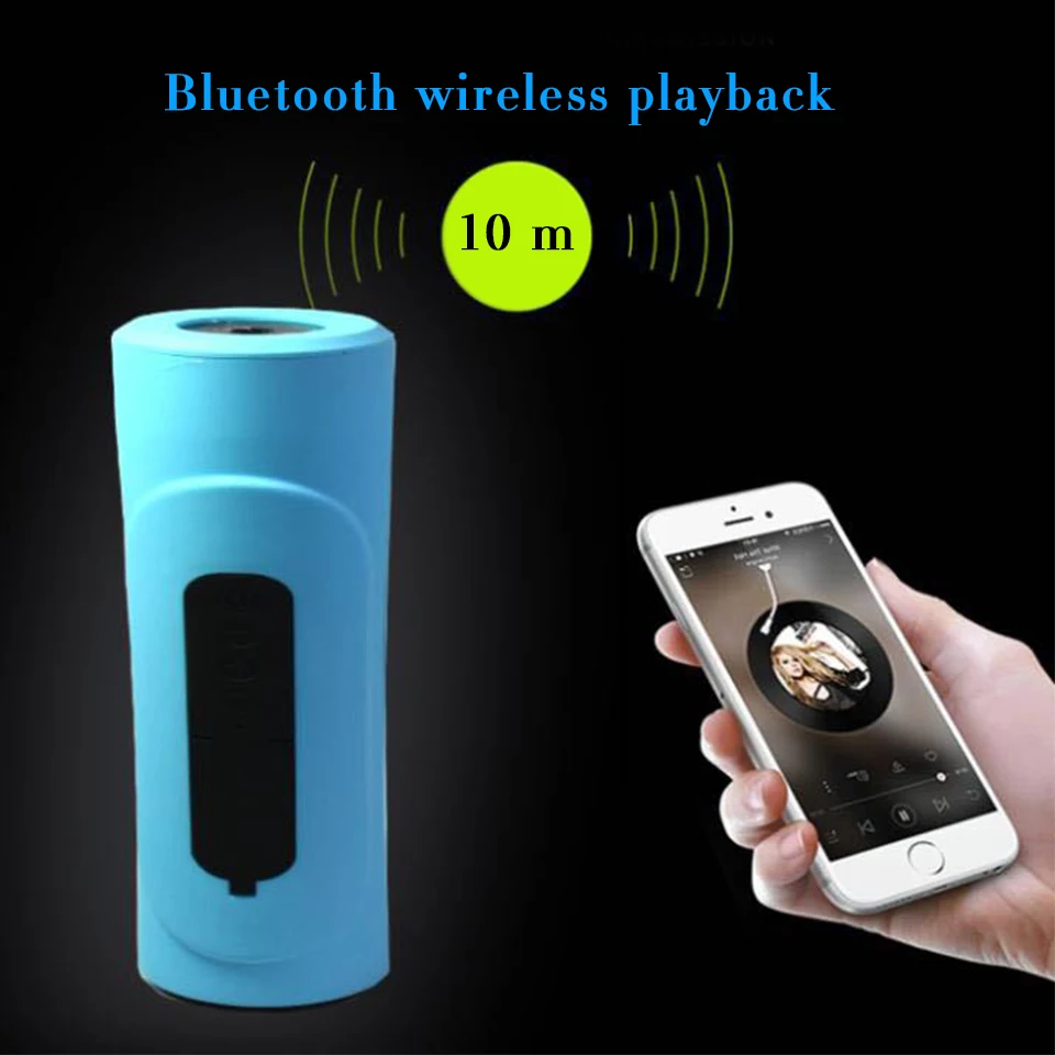 Bluetooth динамик фонарик fm радио TF карта сабвуфер Колонка Hifi Звук Музыка объемный MP3