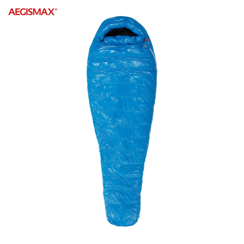 AEGISMAX, 95%, белый гусиный пух, спальный мешок для кемпинга, для холодной зимы, Сверхлегкий, для кемпинга, комбинированные мешки, 800FP& Сращивание, синий, черный