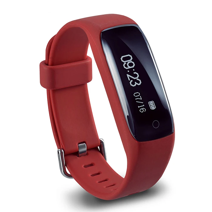 Red lenovo HW01 умный Браслет Bluetooth 4,2 монитор Шагомер сердечного ритма спортивный фитнес-трекер для Android iOS pk mi band - Цвет: Red