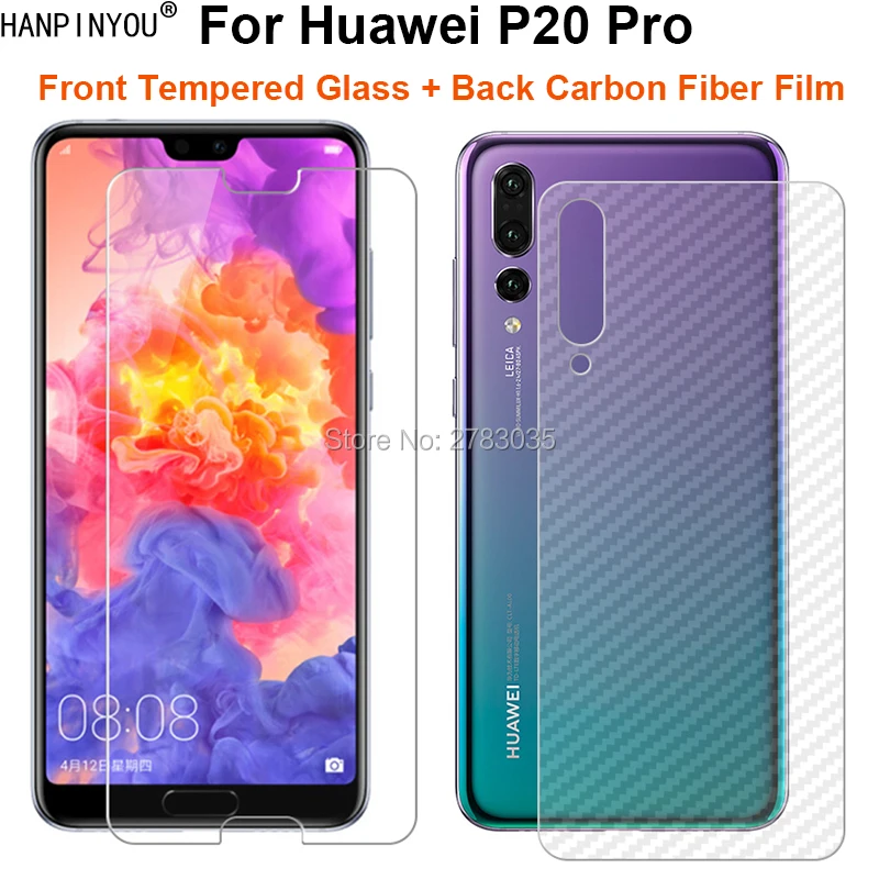 Для Huawei P20 Pro 6 1 &quot1 комплект = мягкая задняя пленка из углеродного волокна +