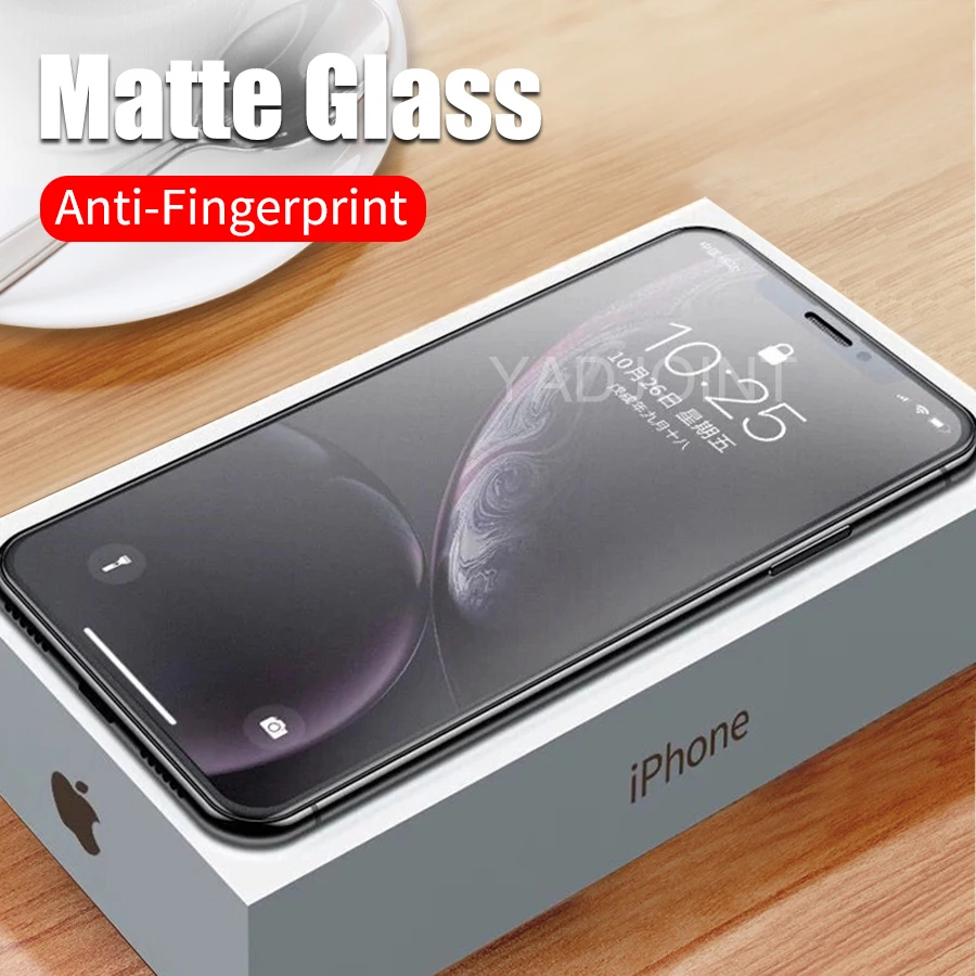 Без отпечатков пальцев матовое закалённое стекло протектор экрана для iPhone XS Max XR X