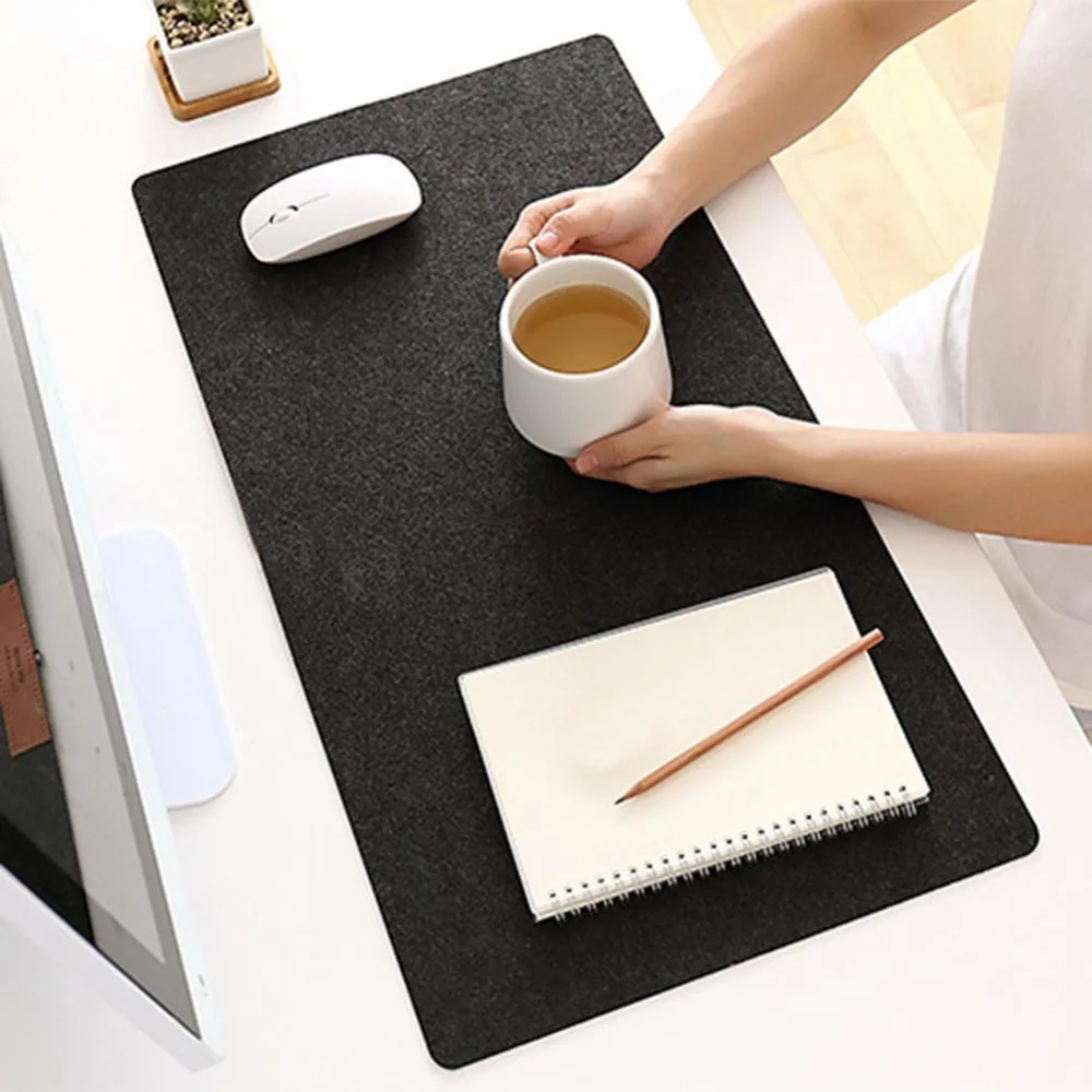 

Modern Felt Cloth Mouse Pad Keyboard Cushion Office Large Mat 630x325x2mm