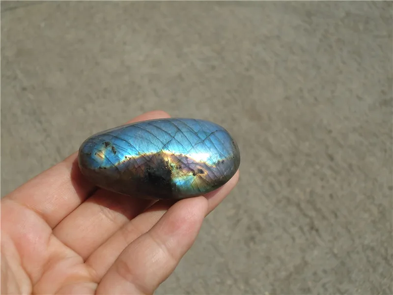 

75g Natural labradorite QUARTZ CRYSTAL Rough Polished from Madagascar PT1143