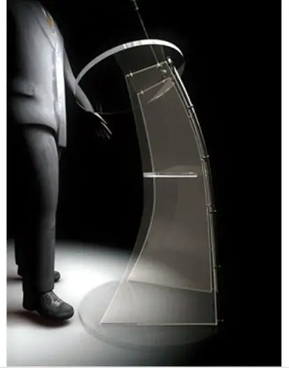 

Floor Standing Acrylic Speech Lectern Acrylic Modern Design Podium Pulpit