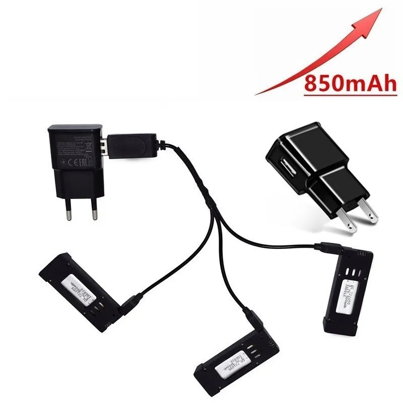 Модернизированная батарея 850mAH 3 7 V и зарядное устройство в 1 для E58 JY019 S168 RC Quadcopter