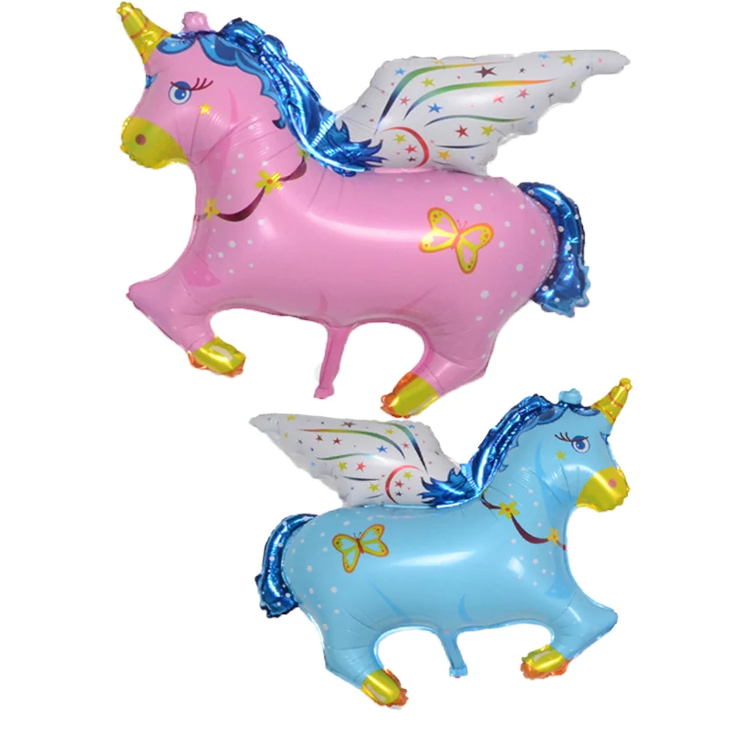 1P Единорог воздушный шар Pegasus лошадь Фольга Воздушный для ребенка день рождения