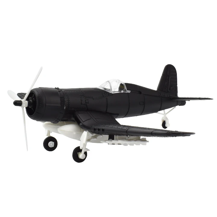 D 1 шт. Сборная модель самолета набор игрушек для мальчиков военный F4U Corsair Fighter 4D модель DIY строительные блоки игрушка для обучения подарки - Цвет: D